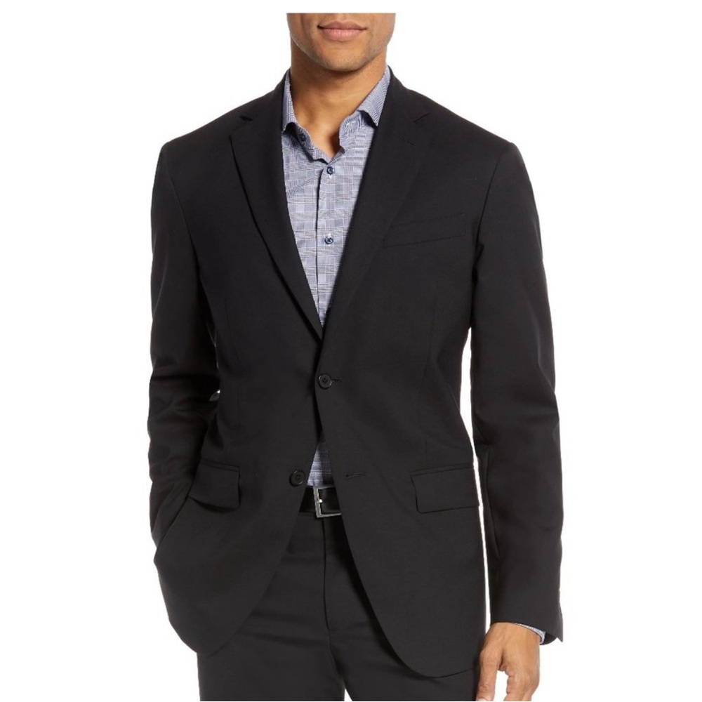 Nordstrom Trim Fit Men’s Navy Blazer 36S- graduation or special event